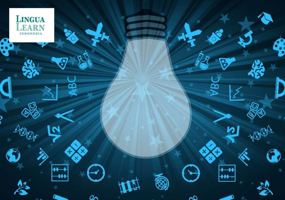 sign of bulb with formula signs around